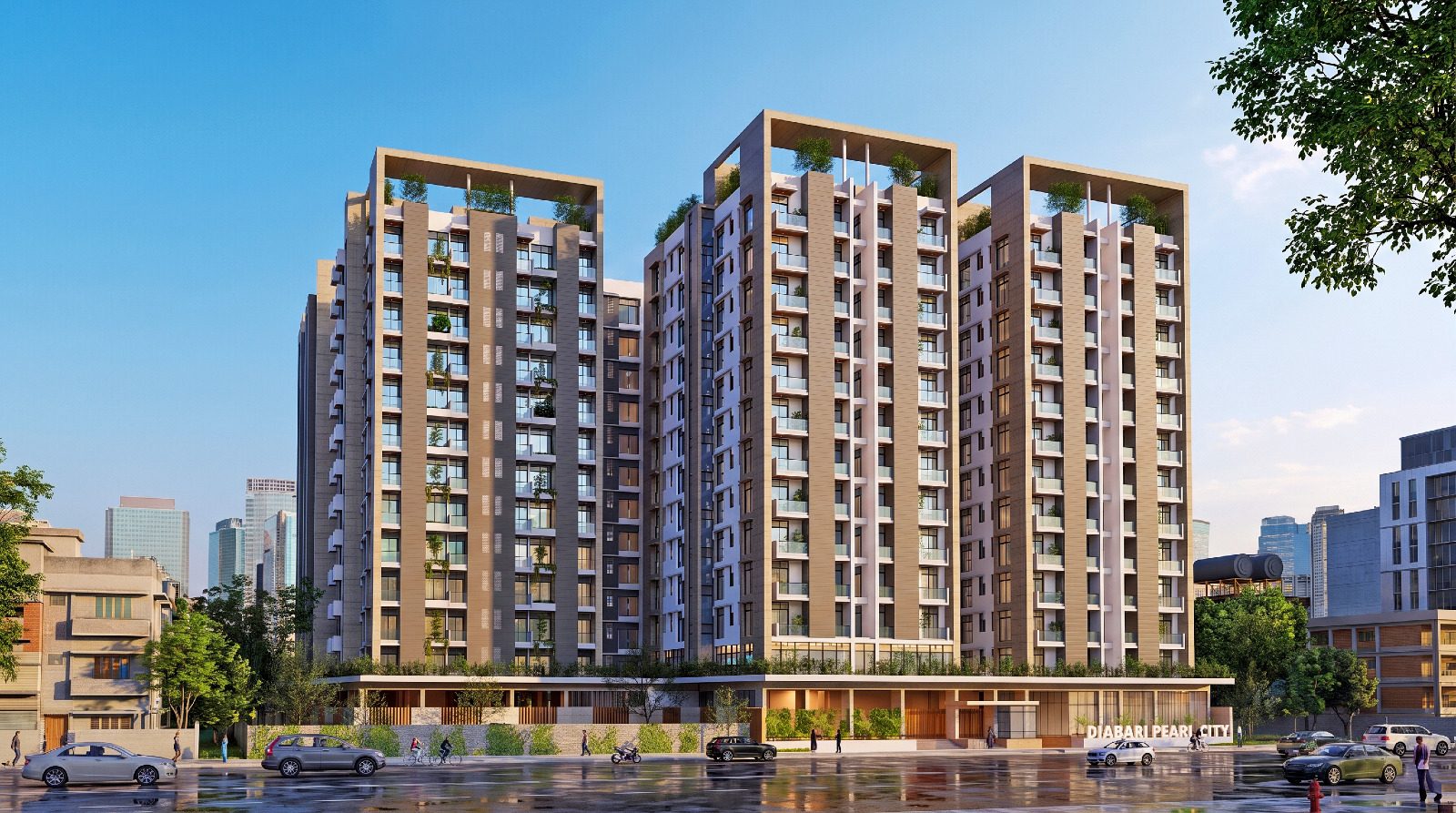 Diabari Pearl City — Ongoing Projects in Located on Haji Alam Road, north of Gol Chattar, opposite Uttara North Metro Station. Turag Dhaka 1230 by Mabrur Properties